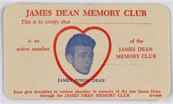 (JAMES DEAN) An obsessive collection of more than 130 photographs assembled by a die-hard Dean fan, Shirley Dormann, including souvenir